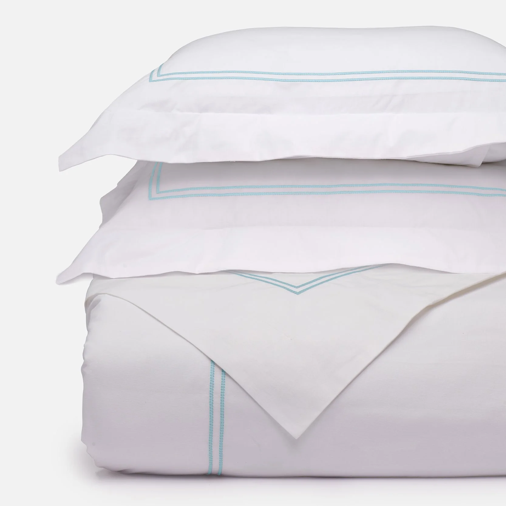 Ella Embroidered Duvet Cover & Shams Bedding Bundle - Image 4
