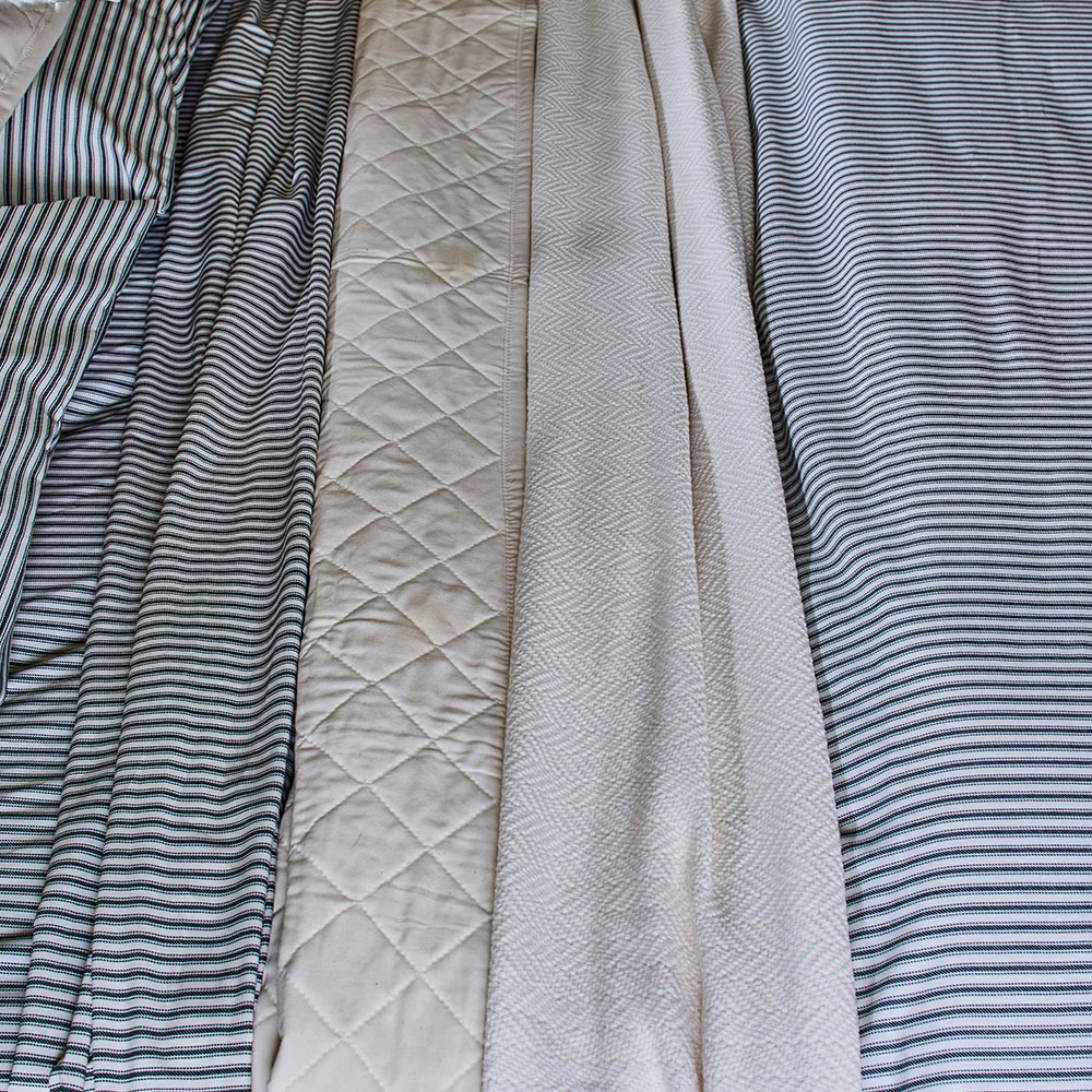 Ticking Stripe Single Flat Sheet - Image 6